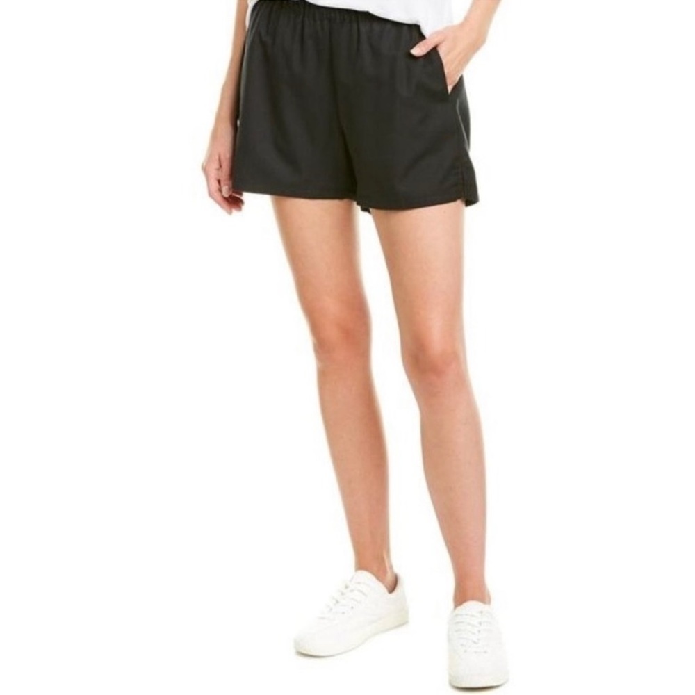 Madewell Poly Pull On Black Shorts Size Large